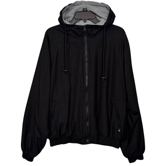 LANDWAY Wind-Resistant Hooded Jacket Mens Small Lined Full Zip Pockets Bomber‎ - Picture 6 of 12